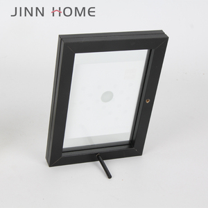 Elegante negro imán plegable de vidrio doble WPicture <span class=keywords><strong>foto</strong></span> marco - Product Image 4