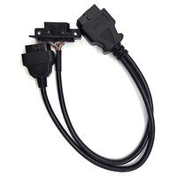 Câble répartiteur OBD2 Cactus avec plusieurs supports, 16 broches mâle-femelle, isolé PVC, pour GPS Tracker et faisceau de câblage automobile ELD