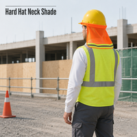 Film réfléchissant pour casque de sécurité, protection solaire en PVC pour visière, grand bord de protection pour le visage