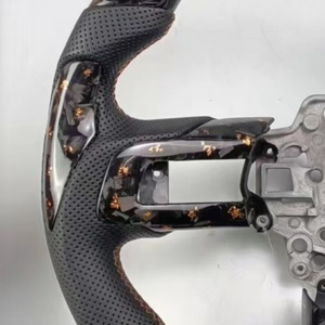 Volant de voiture en fibre de carbone forgée pour Ford <span class=keywords><strong>Mustang</strong></span> S550 2015-2023 5.0L <span class=keywords><strong>GT</strong></span> <span class=keywords><strong>V8</strong></span> 350 500 Shelby Mach 1 RTR Pièces de voiture personnalisées - Product Image 2