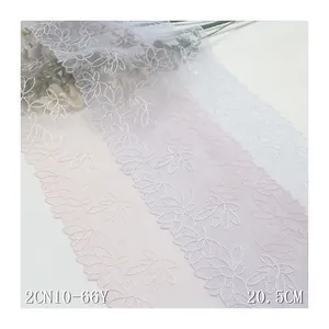 Фабрика Китая поставляет вышивку кружева причудливая Цветочная кружевная отделка сетчатая кружевная ткань для женщин