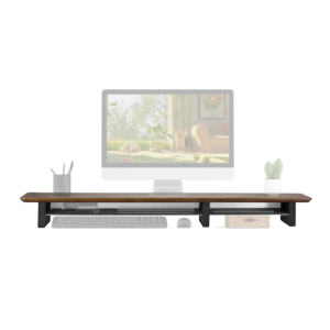 117cm durevole legno termoformato da scrivania Monitor Stand salvaspazio casa ufficio accessori da scrivania Organizer per Laptop - Product Image 6