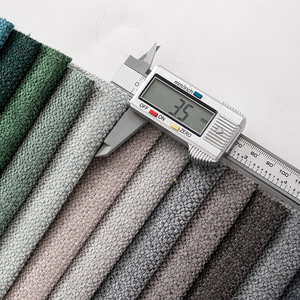 Chenille Fabric 330g Heavyweight Solids <b>Brushed</b> <b>Sueded</b> Sofa Upholstery Material - Product Image 3