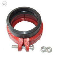 Raccord flexible à rainures pour système de sprinkler anti-incendie en fonte ductile haute pression FM avec garantie de 3 ans