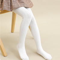 Collants en tricot torsadé pour enfants de 0 à 12 ans, collants en coton respirant pour filles, bas pour bébés, collants pour filles, best-sellers