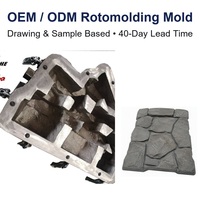 Moule de rotomoulage en aluminium personnalisé OEM ODM, moule rotatif A356, usinage CNC, directement de l'usine
