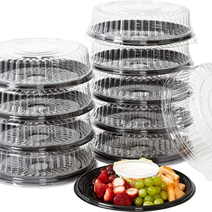 Scatola Rotonda per Torte King Star Usa e Getta 8/10/11 Pollici Scatola <span class=keywords><strong>in</strong></span> <span class=keywords><strong>Plastica</strong></span> per Torte <span class=keywords><strong>con</strong></span> <span class=keywords><strong>Coperchio</strong></span> a Cupola Trasparente <span class=keywords><strong>Vassoio</strong></span> per Torte di Compleanno - Product Image 1