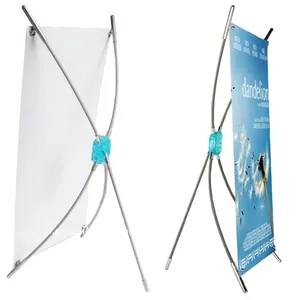 Mini Tabletop X Banner Stand X Banner Stand and Tabletop Banner Stand Custom Color Fiberglass + Aluminum Pole 5-20 Days X Standy