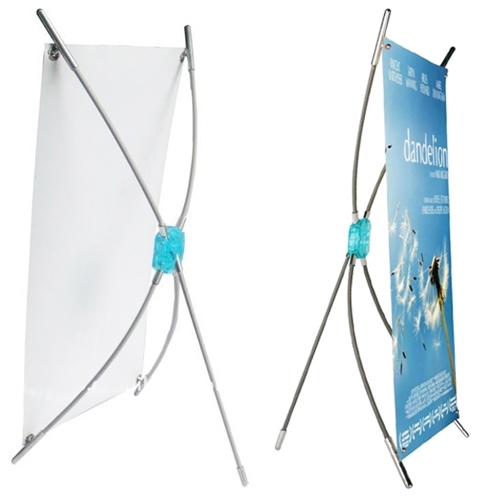 Mini Tabletop X Banner Stand Tabletop Banner Stand Custom Color Fiberglass + Aluminum Pole 5-20 Days X Stand