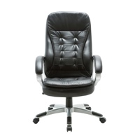 Vente en gros chaise de bureau exécutive pivotante souple en cuir PU noir ajustable ergonomique moderne maille métal pas cher échantillon disponible