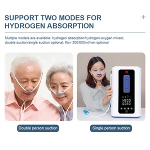 2022 नई डिजाइन पोर्टेबल OxyHydrogen साँस लेना मशीन 300 मिनट साँस लेने में हाइड्रोजन ऑक्सीजन जनरेटर