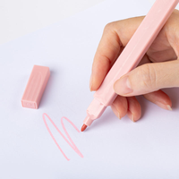 2025 Offre Spéciale écriture optimale double pointe Pastel surligneurs doux ciseau stylos cahier Oblique brosse Art marqueurs ensemble pour dessin