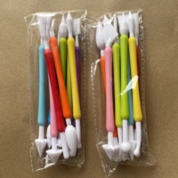 9-teiliges Plastik-Fondant-Skulpturierwerkzeug-Set Töpfer-Modellierwerkzeuge für Kuchen-Blumen-Dekoration Handwerkzeuge