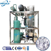 Máquina Industrial para Hacer Tubos de Hielo con Compresor Bristol y Motor, Capacidad de 1-30 Toneladas/24h para Uso Comercial