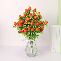 Bouquet de fleurs de fruits artificiels Plantes décoratives pour la décoration de Noël et du Nouvel An