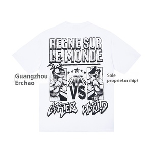 T-shirt à manches courtes pour homme, style hip-hop, imprimé Alcatraz Island, collection 25FW <span class=keywords><strong>Cort</strong></span> Classic, coupe ample, décontracté, streetwear - Product Image 1