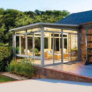 Case in vetro piatto per veranda Solarium personalizzate di alto livello camera da giardino garantita case in vetro per veranda in lega di alluminio - Product Image 3