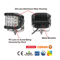 Lumière de travail LED étanche IP68 IP69K, faisceau spot/inondation, pour voitures, camions, 4x4, tout-terrain, tracteur