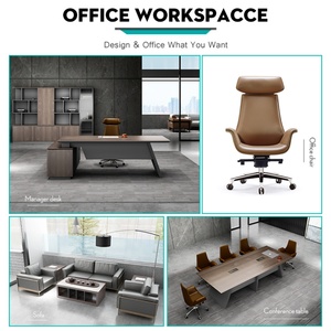 Customizable Luxury Modern L-Shape Executive Office Furniture CEO Office <b>Desk</b> with Boss Chair Made Durable Metal CE Certified - Product Image 3