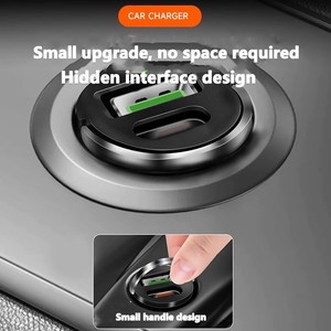 ที่ชาร์จในรถขนาดเล็ก100วัตต์ชาร์จเร็วสำหรับ <span class=keywords><strong>iPhone</strong></span> QC3.0 <span class=keywords><strong>MINI</strong></span> PD <span class=keywords><strong>USB</strong></span> Type C ที่ชาร์จโทรศัพท์ในรถยนต์สำหรับ Xiaomi ไฟแช็ก - Product Image 5