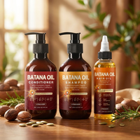 Set Perawatan Rambut Minyak Batana Sampo 250ml Kondisioner 250ml Minyak Rambut 120ml Grosir OEM ODM Kustom