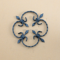 Accessoires décoratifs pour portails à bas prix, panneaux de clôture, rosettes en fer forgé