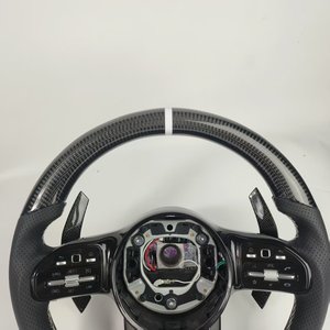 Volante in Fibra di Carbonio Personalizzato per <span class=keywords><strong>Mercedes</strong></span> W204 W205 W206 <span class=keywords><strong>C180</strong></span> C200 C300 C63 - Product Image 5