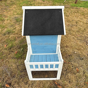 Jaula para conejos SDR055 moderna de madera de abeto de alta calidad, resistente a la intemperie, ecológica, sólida, ajustable, decorativa, para balcones y jardines. - Product Image 4