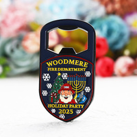 Décapsuleur Magnétique Promotionnel en Métal 3D Personnalisé, Aimant de Réfrigérateur en Alliage de Bière pour Souvenir Touristique