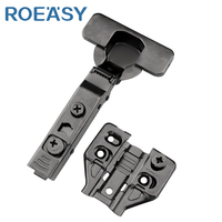 ROEASY échantillon gratuit CH-293A-3D-BN penderie charnières hydrauliques à fermeture en douceur charnières de porte d'armoire de cuisine noires 3d pour meubles