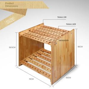 Soporte <span class=keywords><strong>de</strong></span> <span class=keywords><strong>Madera</strong></span> Personalizado para <span class=keywords><strong>Palos</strong></span> <span class=keywords><strong>de</strong></span> <span class=keywords><strong>Golf</strong></span>, para Diestros, con Capacidad para 66 <span class=keywords><strong>Palos</strong></span>, Incluye Soporte para Hierros, <span class=keywords><strong>Madera</strong></span> y Putter - Product Image 3