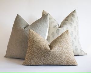 Wabi Sabi Simple Modern Neutral Gray Solid Linen Pillow <b>Cover</b> Minimalist Accent Throw Pillows <b>for</b> Home Hotel or Hospital Use - Product Image 6