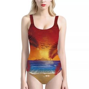 Impression à <span class=keywords><strong>la</strong></span> demande coucher de soleil <span class=keywords><strong>plage</strong></span> impression débardeur personnalisé <span class=keywords><strong>Bikini</strong></span> une pièce 2024 été mode maillot de bain <span class=keywords><strong>Micro</strong></span> Bikinis - Product Image 2
