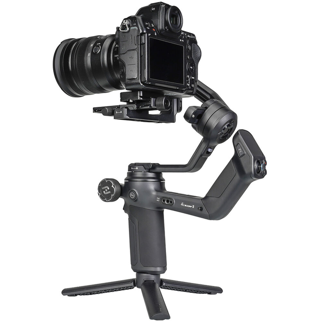 Feiyu SCORP 3 3-Axis Gimbal Stabilizer for DSLR Mirrorless Camera 3.5kg Payload AI Tracking DualHandle 14HBattery Vertical Shoot