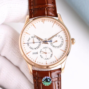 Men's Wristwatch Three-Eye <b>Chronograph</b>,<b>Automatic</b> Mechanical Movement,Skeleton Back Design,Moon Phase Function Stainless Steel - Product Image 3