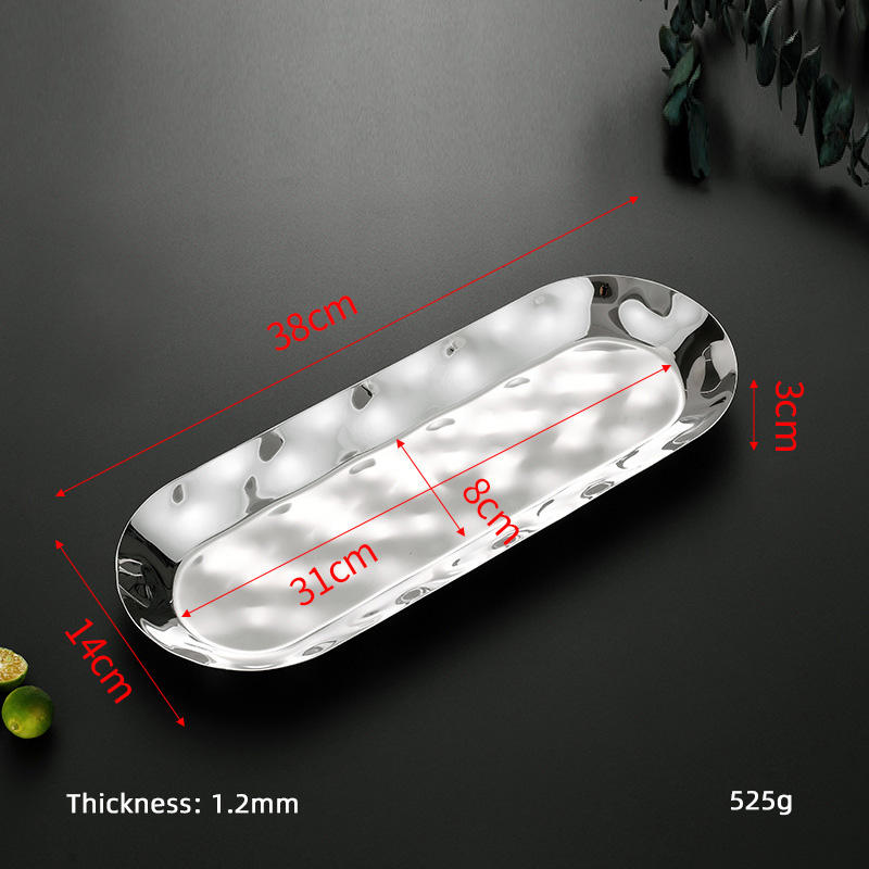38*14*3 ซม. ทรงรี สีเงิน