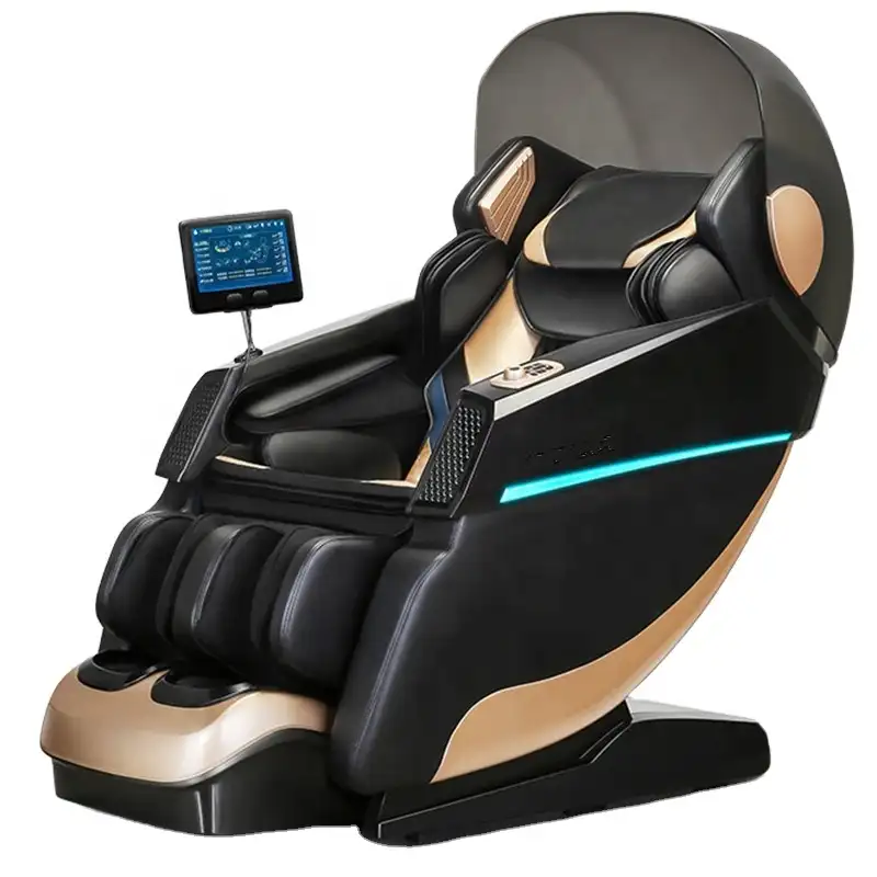 Masajeador eléctrico de cuerpo completo, silla de masaje Shiatsu 4D de lujo, estiramiento inteligente por inteligencia artificial, 3D, Robot de mano SL Track Zero Gravity