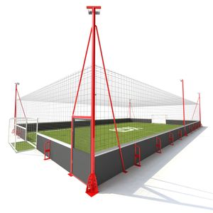 Clôture <span class=keywords><strong>de</strong></span> terrain <span class=keywords><strong>de</strong></span> football en panneaux composites avec filet pour entraînement et match - Product Image 1