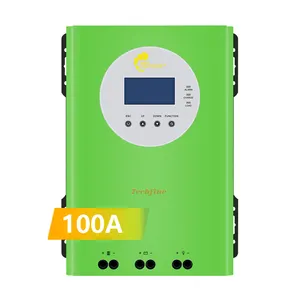Manufacturer Supply 100A Voltage Adaptive MPPT Solar Charge Controller 98% Efficiency LED Display Step-up Solar Controller