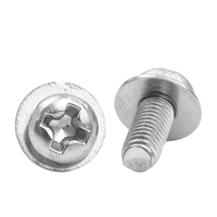 Vis à tête cylindrique cruciforme en acier inoxydable 304 avec rondelle plate, ensemble de vis M2 M3 M4 M5