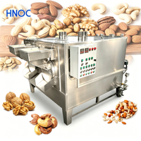 Équipement de torréfaction de noix de cajou en acier inoxydable HNOC 50 kg, machine à torréfier les arachides et les pistaches pour les céréales et le riz