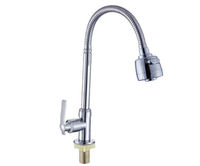 Bassin à légumes à trois voies en alliage de Zinc tuyau universel cuisine eau chaude et froide bassin à légumes robinet de lavabo m