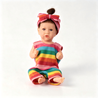 Poupée Reborn en silicone de 12 pouces, adorable, avec vêtements de poupée tendance, aspect nouveau-né réaliste, cadeau d'anniversaire ou de vacances pour enfants