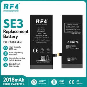 โรงงาน RF4 ขายส่ง<span class=keywords><strong>แบ</strong></span><span class=keywords><strong>ต</strong></span>เตอรี่สำรอง 2018mAh สำหรับ <span class=keywords><strong>SE3</strong></span> <span class=keywords><strong>แบ</strong></span><span class=keywords><strong>ต</strong></span>เตอรี่ซ่อมมืออาชีพ มีสินค้าในสต็อก ผ่านการตรวจสอบ QC ได้รับการรับรองมาตรฐาน CE - Product Image 1