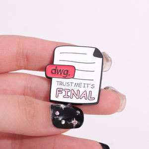 ไม่เคยลืมไว้ใจฉันมันเป็นเข็มกลัดสุดท้ายบันทึกรายการโน้ตเข็มกลัดเคลือบบัตรลายการ์ตูนสร้างสรรค์ของขวัญ - Product Image 1