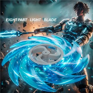 Nouveau produit, <span class=keywords><strong>sabre</strong></span> <span class=keywords><strong>laser</strong></span> rotatif à huit parties extra large, lames lumineuses, jouet créatif en métal pour enfants - Product Image 4