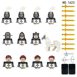 Ensemble de blocs de construction MOC Chevalier Médiéval Guerrier Cœur de Lion Figurines de Crusader Accessoires de Légion Jouets DIY pour Enfants - Product Image 2