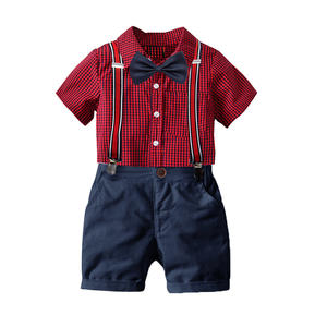 Ensemble de vêtements pour enfants de style mode, vente en gros, ensemble de vêtements pour garçons, polo et pantalon pour enfants, ensemble 2 pièces - Product Image 1