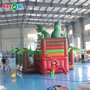Dinosaure en gros de maisons de rebond d'explosion avec le château plein d'entrain gonflable commercial d'oeuf de dino avec la glissière - Product Image 3