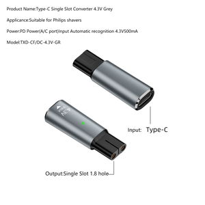 Adaptador de Carga Tipo-C de Repuesto PD 4.3V/8V/15V/5V para Afeitadora <span class=keywords><strong>Philips</strong></span>, Cortadora de Pelo, 500MA 1.5A 390mA - Product Image 6